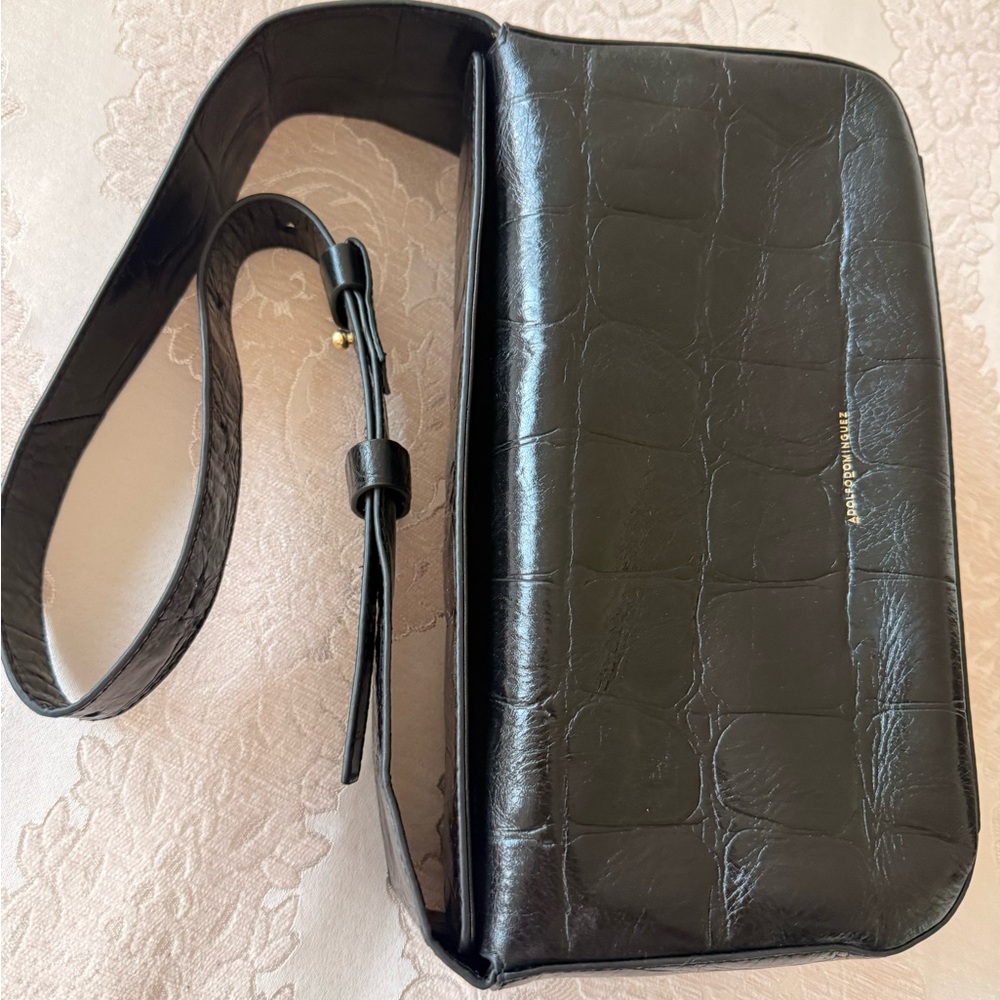 Adolfo Dominguez Cream Crossbody Bag - Picture 5 of 13